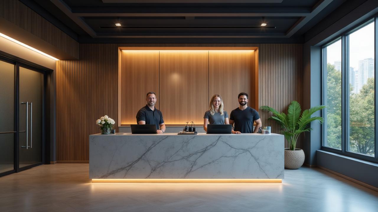 Modern fitness center